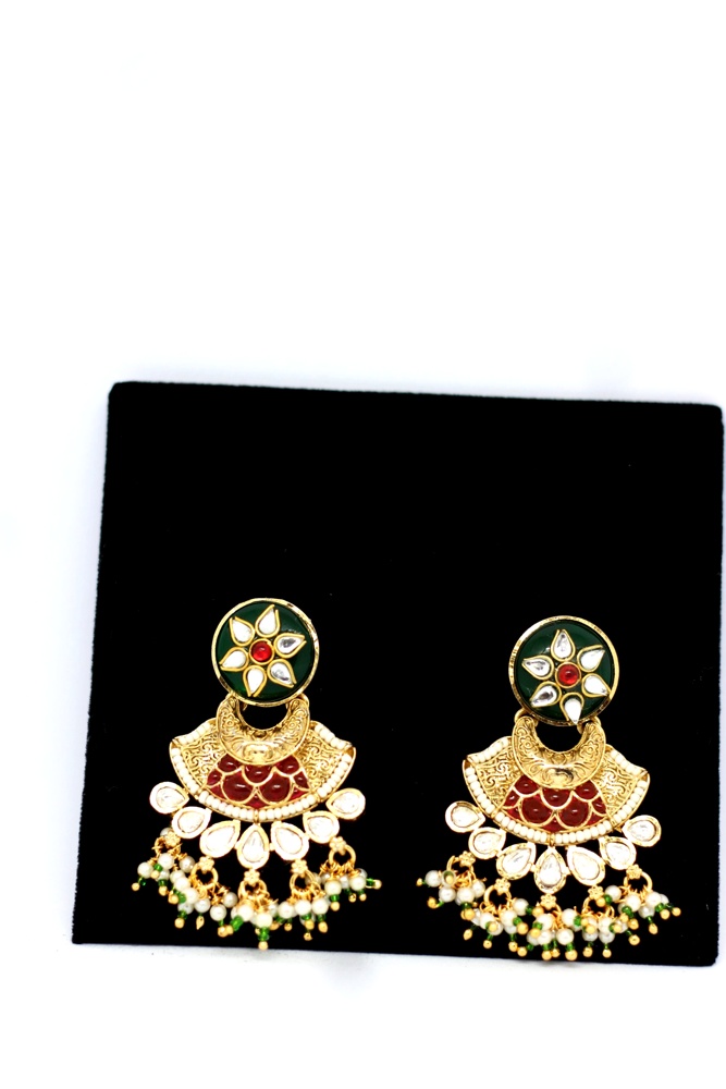 Antique oxidised hoop earrings