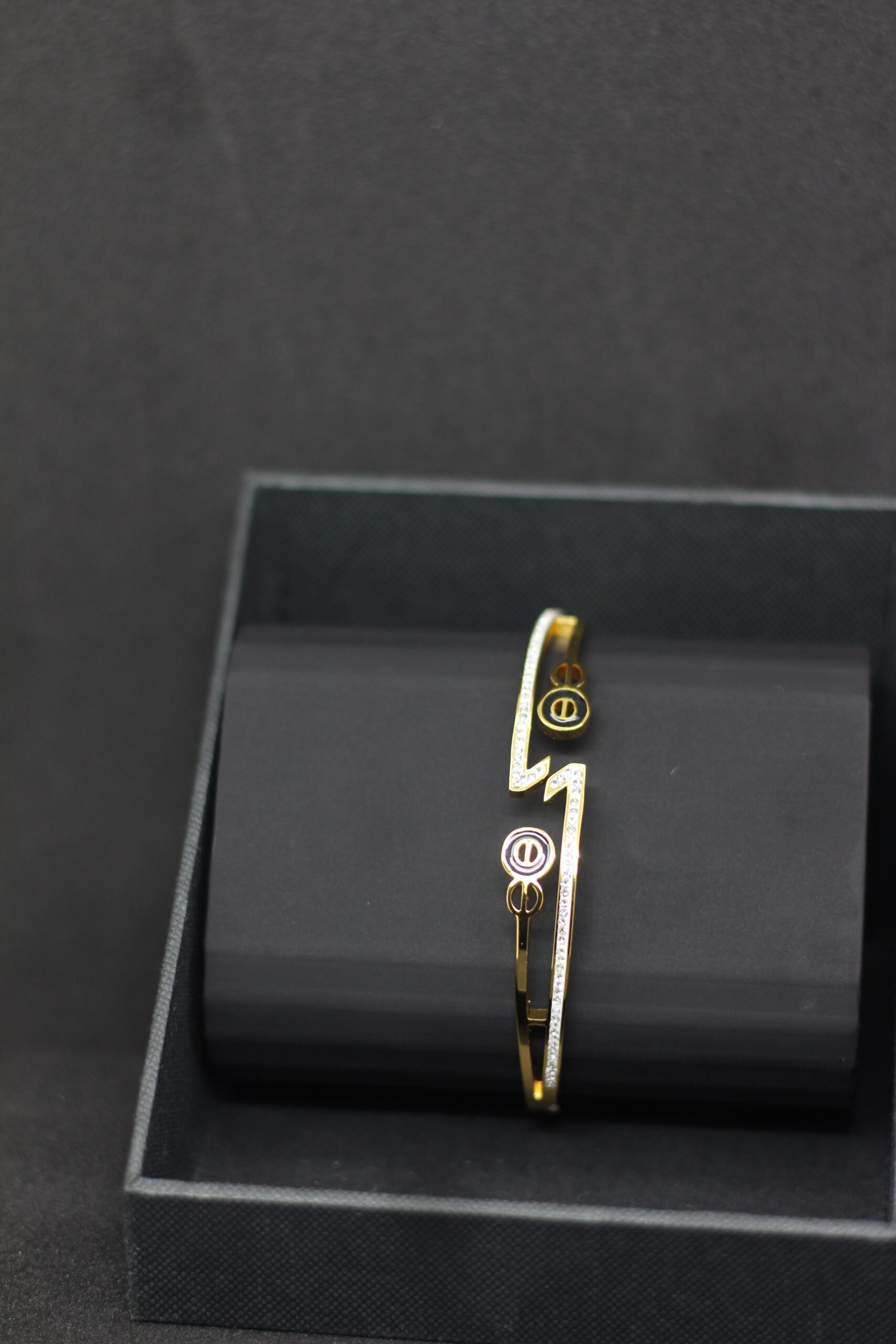 Gold Lightning Bolt Designer Bracelet - Image 4