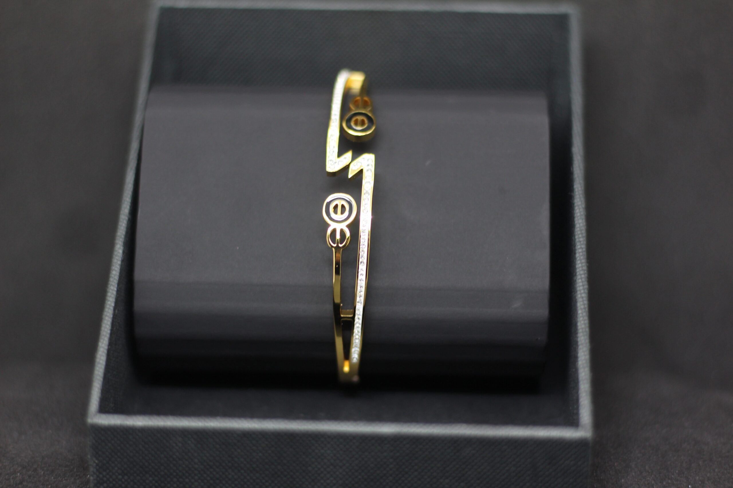 Gold Lightning Bolt Designer Bracelet - Image 2