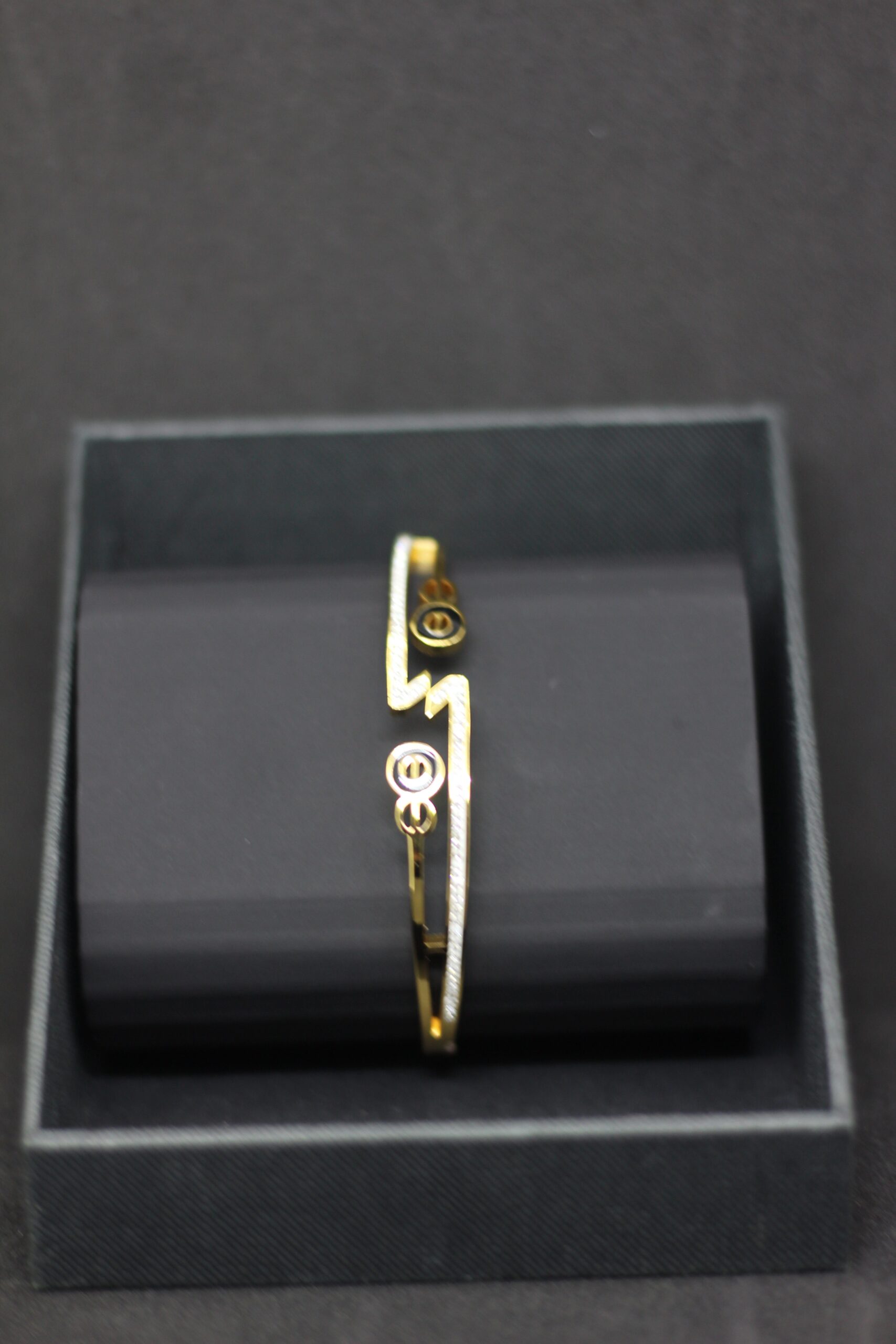 Gold Lightning Bolt Designer Bracelet