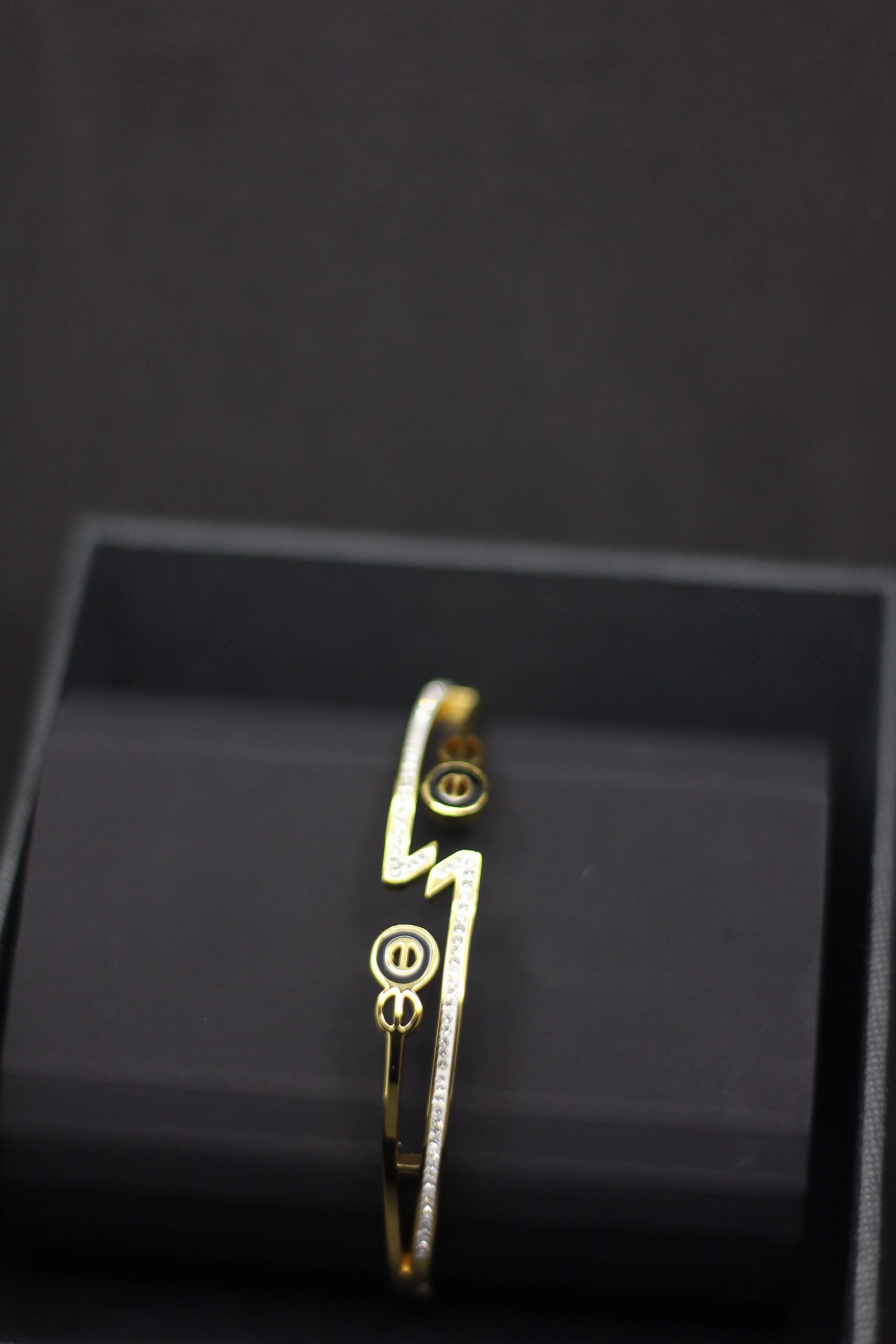 Gold Lightning Bolt Designer Bracelet - Image 5