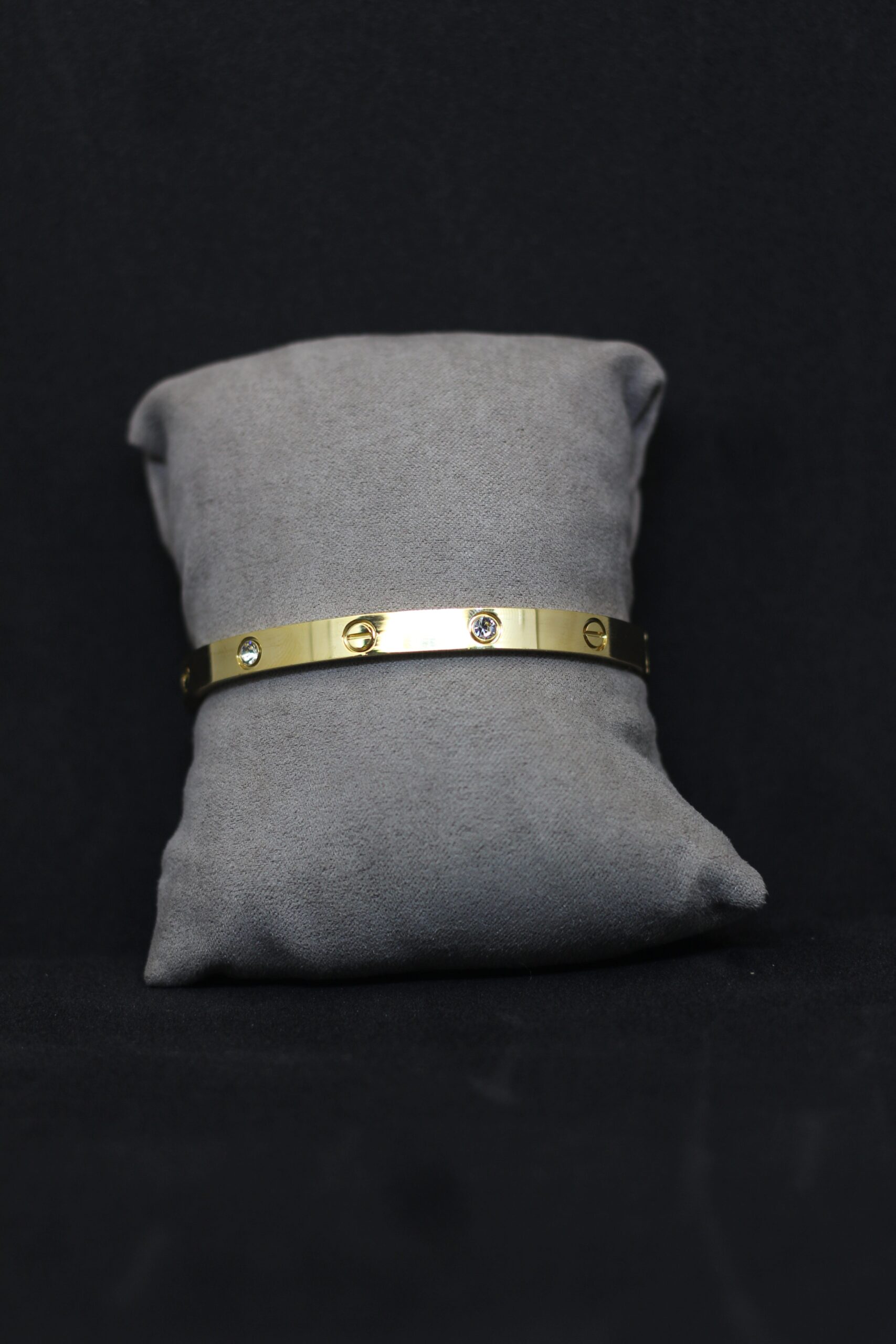 Gold-Plated Nail Design Bracelet – Modern & Stylish Jewelry - Image 3
