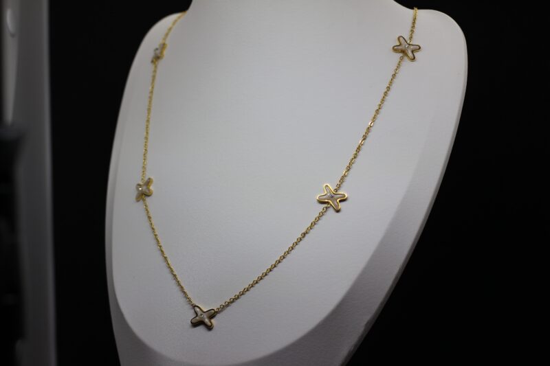 Butterfly Charm Gold Necklace - Image 3