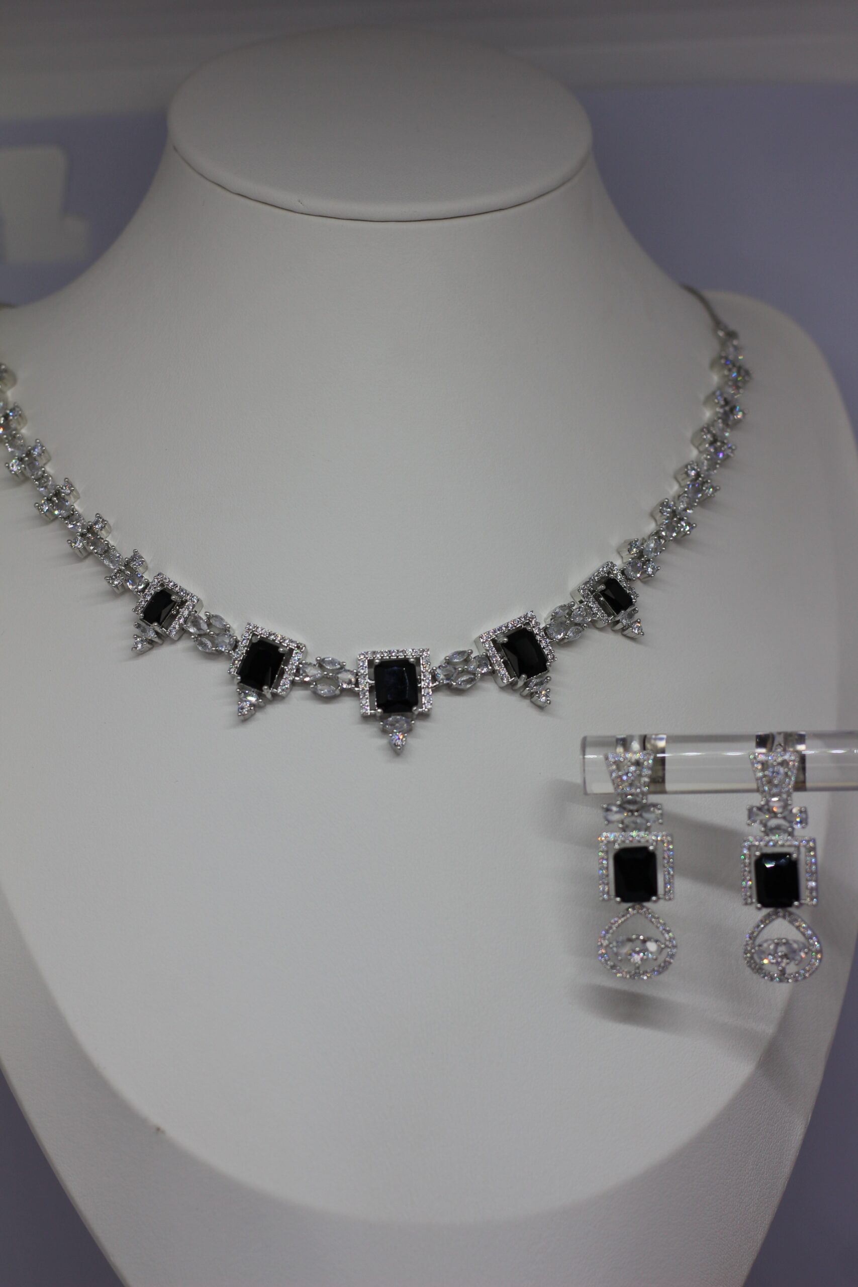 Midnight Elegance Black Onyx Necklace Set